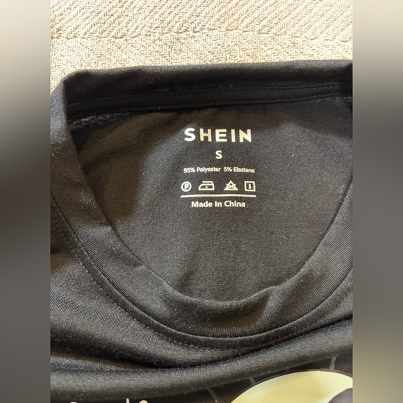 Cropped Long Sleeve Screen Print Shirt, size S - Picture 3 of 4